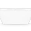 Badkar mot vägg PAA QUADRO WALL 160,5x76 cm, gjutmarmor