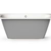 Sisseehitatav kivivann PAA SMART 150 A 150×75 cm, ümar nurk A, läikiv kivimass 6 Inbyggnadsbadkar PAA SMART 150 A 150x75 cm, gjutmarmor – 6