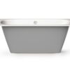 Sisseehitatav kivivann PAA SMART 150 D 150×75 cm, ümar nurk D, läikiv kivimass 6 Inbyggnadsbadkar PAA SMART 150 D 150x75 cm, gjutmarmor – 6
