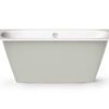 Sisseehitatav kivivann PAA SMART 150 D 150×75 cm, ümar nurk D, läikiv kivimass 7 Inbyggnadsbadkar PAA SMART 150 D 150x75 cm, gjutmarmor – 7
