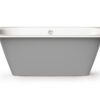 Sisseehitatav kivivann PAA SMART 160 D 160×75 cm, ümar nurk D, läikiv kivimass 6 Inbyggnadsbadkar PAA SMART 160 D 160x75 cm, gjutmarmor – 6