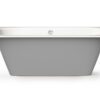 Bath Perla design images on white background Inbyggnadsbadkar PAA SMART 180 180x75 cm, gjutmarmor – 6