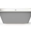 Bath Perla design images on white background Inbyggnadsbadkar PAA SMART 180 A 180x75 cm, gjutmarmor – 6