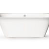 Bath Perla design images on white background Inbyggnadsbadkar PAA SMART 180 D 180x75 cm, gjutmarmor