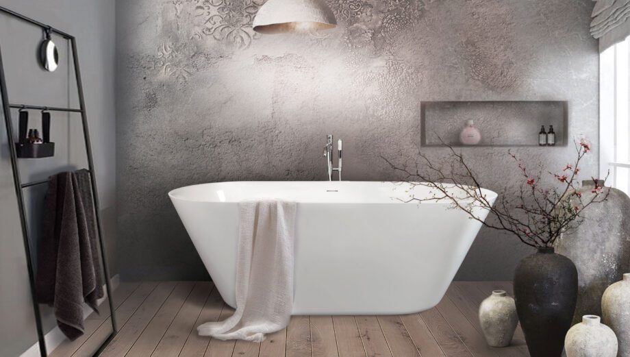 Fristående badkar PAA STORIA 167x72,5 cm, gjutmarmor – 2