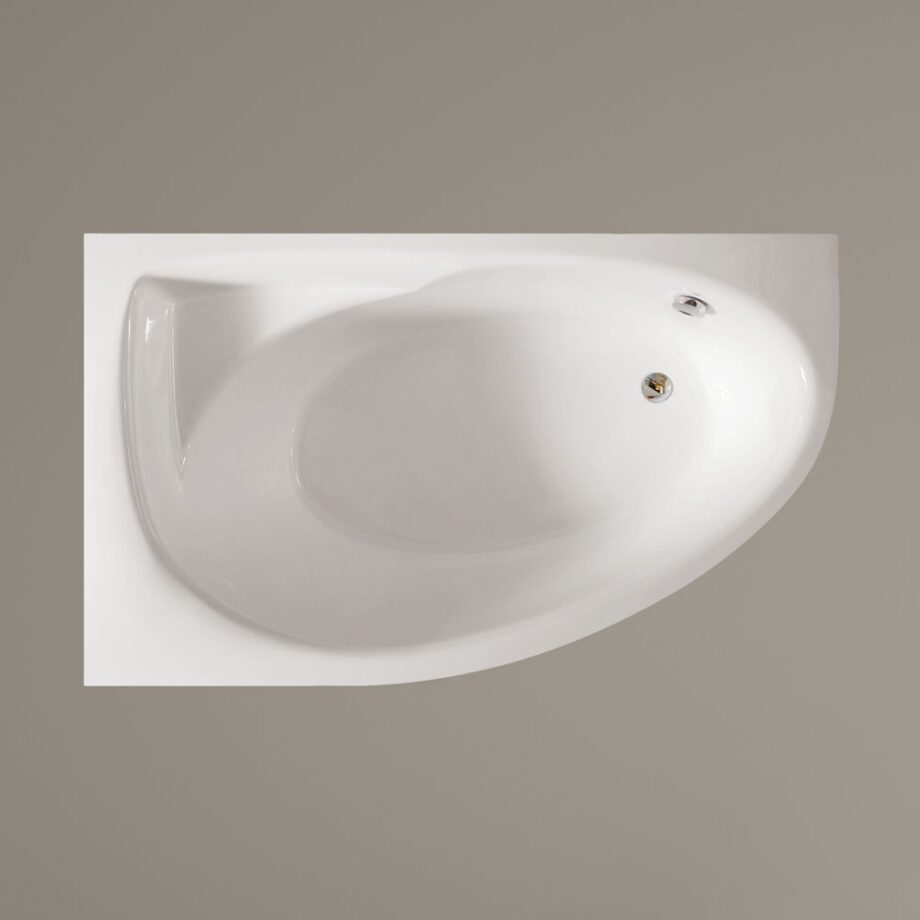 Hörnbadkar PAA TRE 170 D 170x100 cm, höger, gjutmarmor – 4