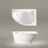 Hörnbadkar PAA TRE 150 A 150x100 cm, vänster, gjutmarmor – 3