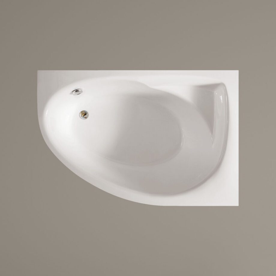 Hörnbadkar PAA TRE 150 A 150x100 cm, vänster, gjutmarmor – 4