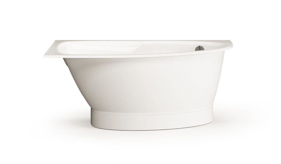 Nurgavann PAA TRE 150 D 150×100 cm, parempoolne, läikiv kivimass Hörnbadkar PAA TRE 150 D 150x100 cm, höger, gjutmarmor