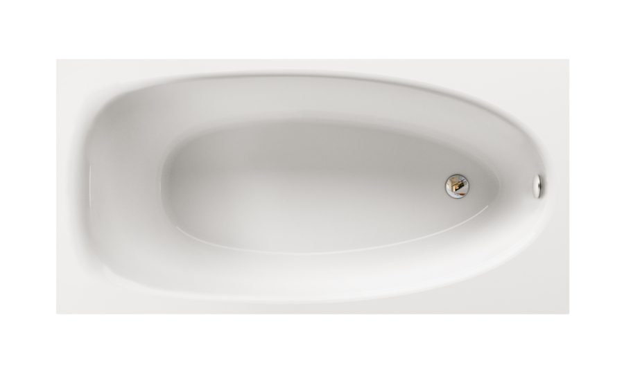 Inbyggnadsbadkar PAA UNO 150 150x75 cm, gjutmarmor – 5