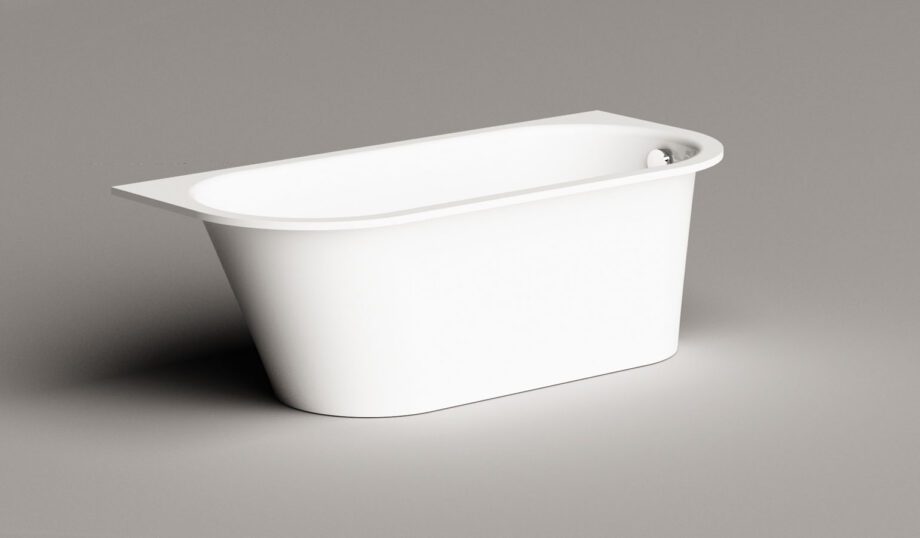 Sisseehitatav kivivann PAA VARIO L AD 166×75 cm, ümarad nurgad A ja D, läikiv kivimass 10 Inbyggnadsbadkar PAA VARIO L AD 166x75 cm, gjutmarmor – 10