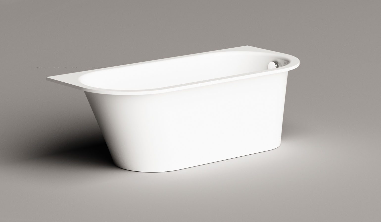 Inbyggnadsbadkar PAA VARIO L AD 166x75 cm, gjutmarmor – 10