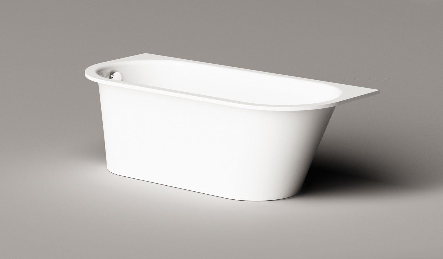 Inbyggnadsbadkar PAA VARIO L BC 166x75 cm, gjutmarmor – 10