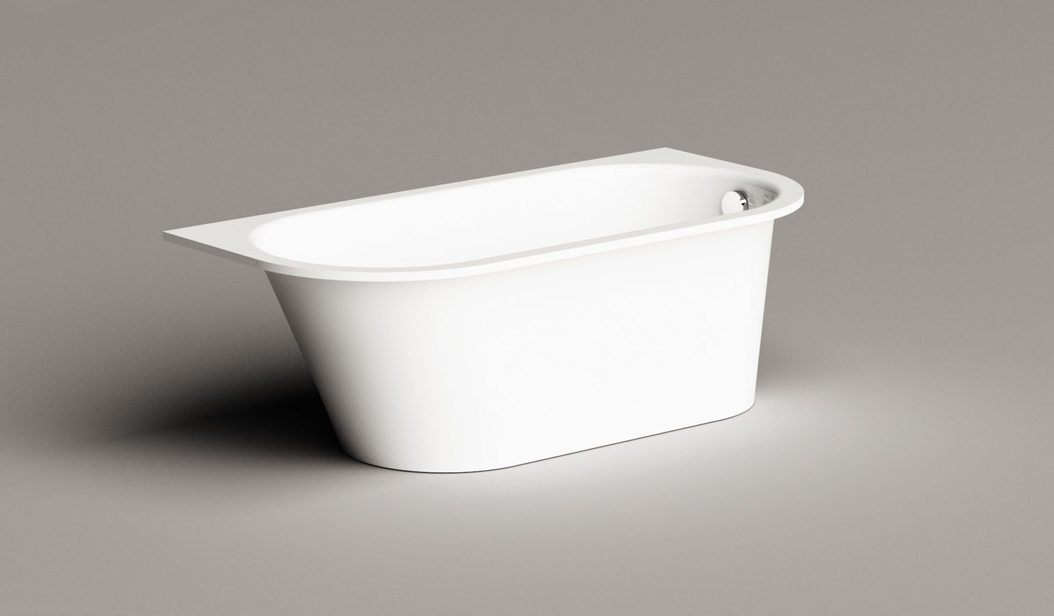 Inbyggnadsbadkar PAA VARIO M AD 156x75 cm, gjutmarmor – 10