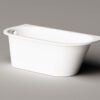 Sisseehitatav kivivann PAA VARIO M BC 156×75 cm, ümarad nurgad B ja C, läikiv kivimass 10 Inbyggnadsbadkar PAA VARIO M BC 156x75 cm, gjutmarmor – 10