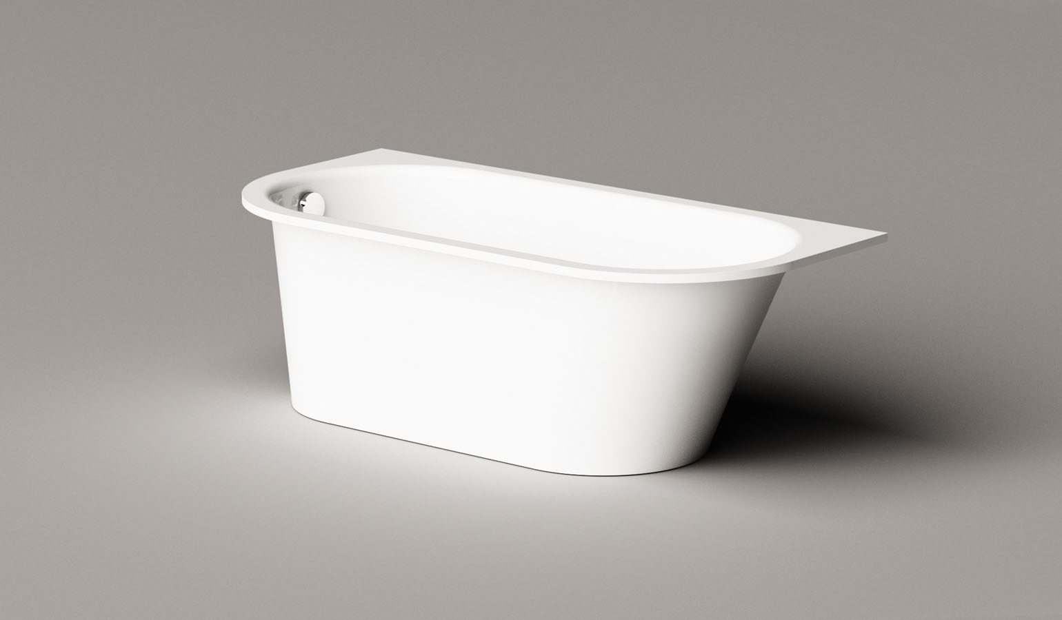 Inbyggnadsbadkar PAA VARIO M BC 156x75 cm, gjutmarmor – 10