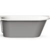 Sisseehitatav kivivann PAA VARIO M BC 156×75 cm, ümarad nurgad B ja C, läikiv kivimass 7 Inbyggnadsbadkar PAA VARIO M BC 156x75 cm, gjutmarmor – 7