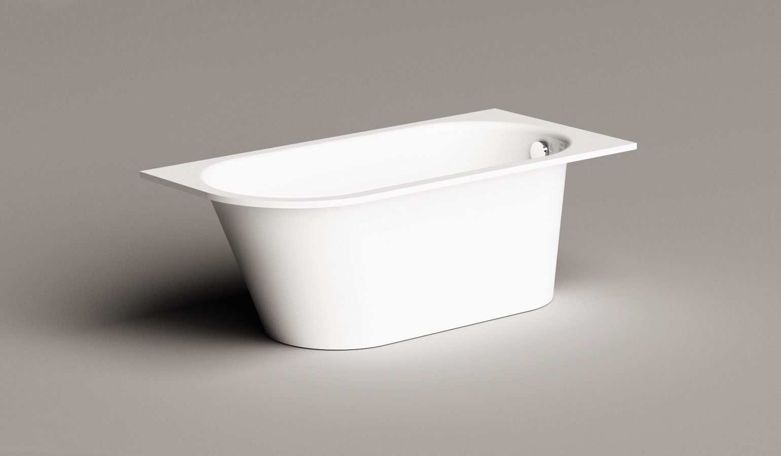 Inbyggnadsbadkar PAA VARIO M A 158x75 cm, gjutmarmor – 10