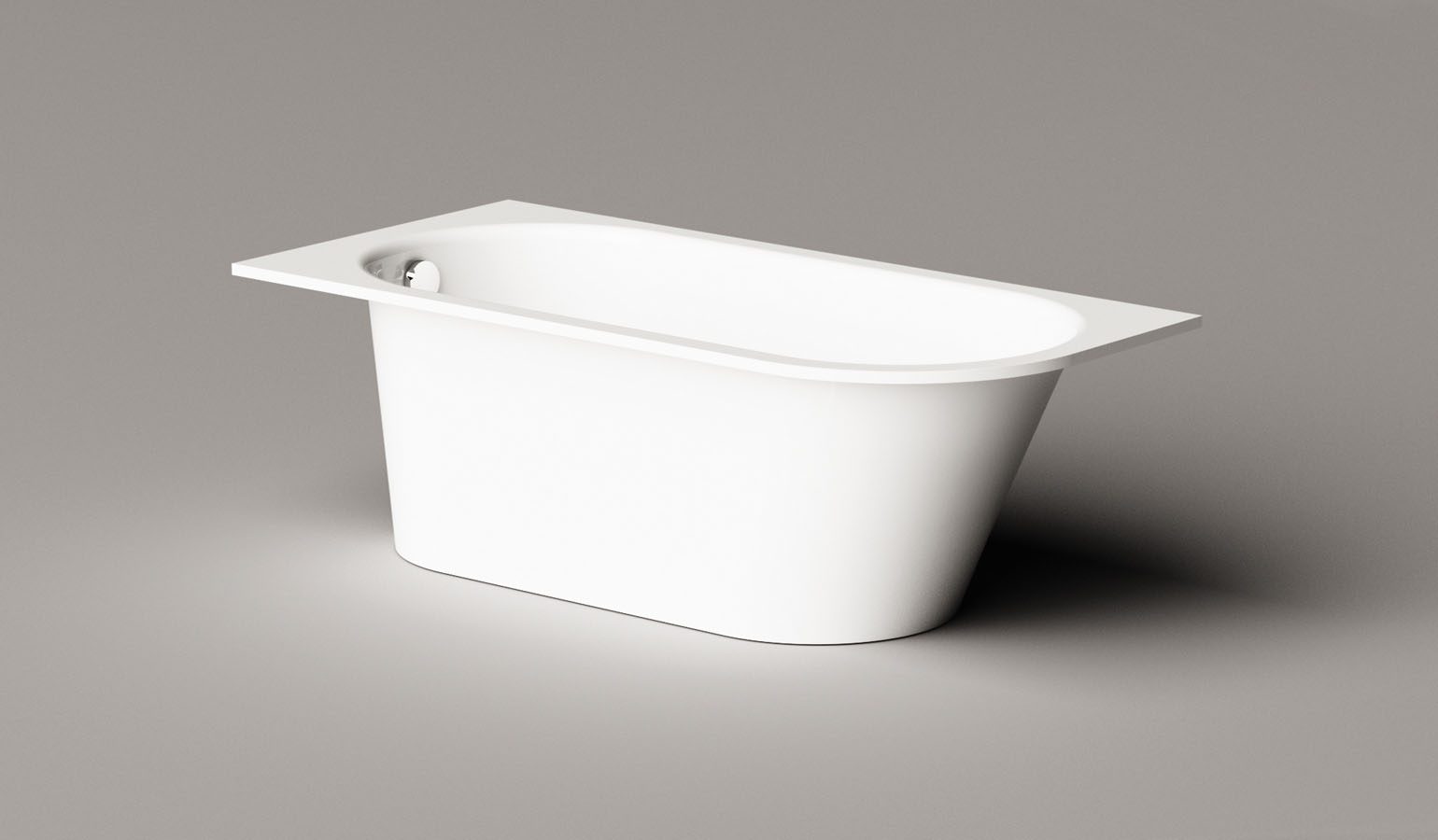 Inbyggnadsbadkar PAA VARIO M B 158x75 cm, gjutmarmor – 10