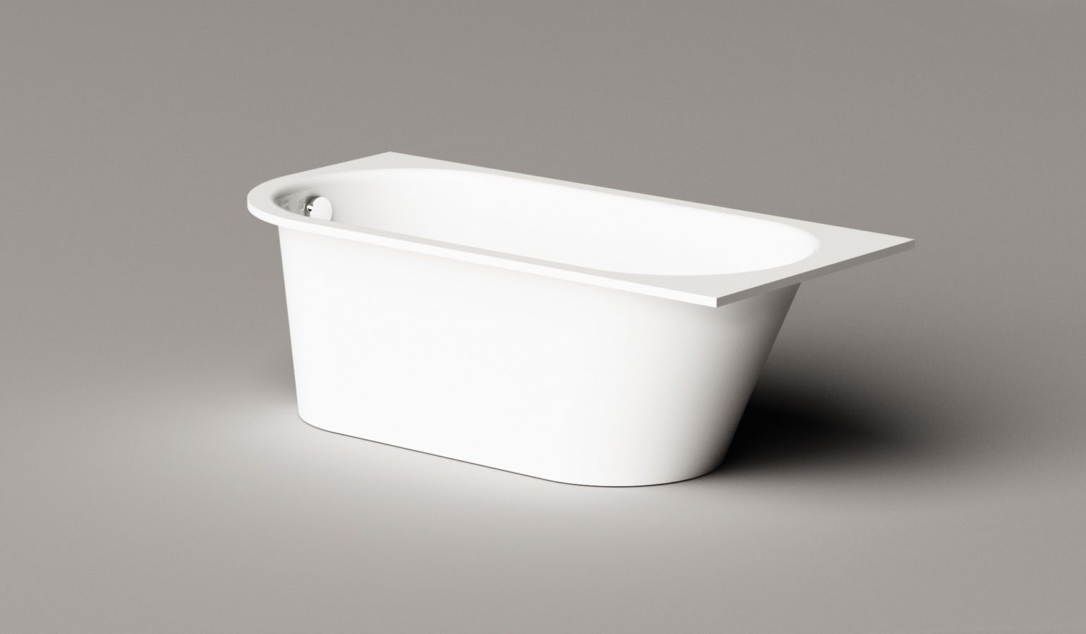 Inbyggnadsbadkar PAA VARIO M C 158x75 cm, gjutmarmor – 10