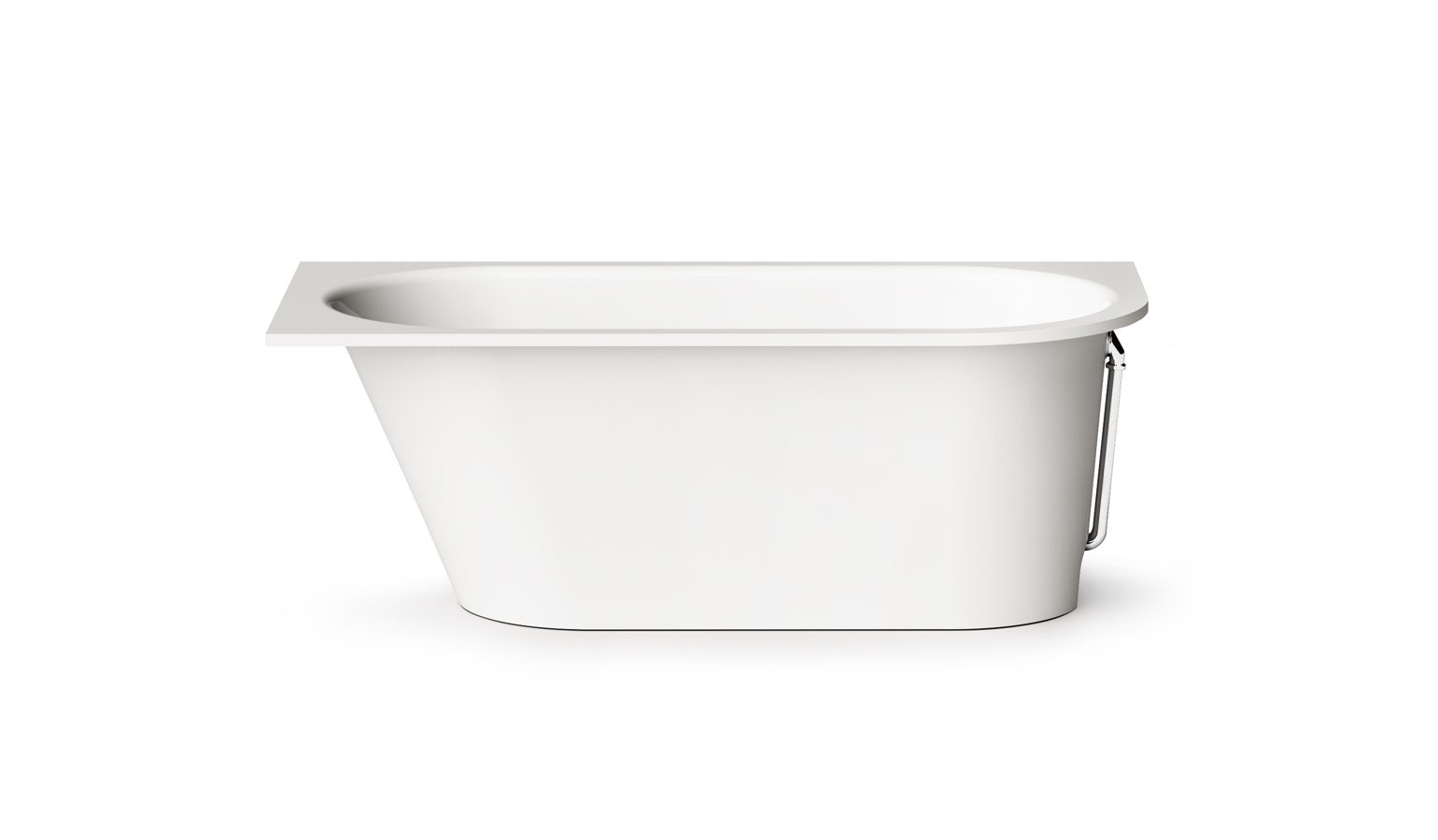 Inbyggnadsbadkar PAA VARIO L D 168x75 cm, gjutmarmor