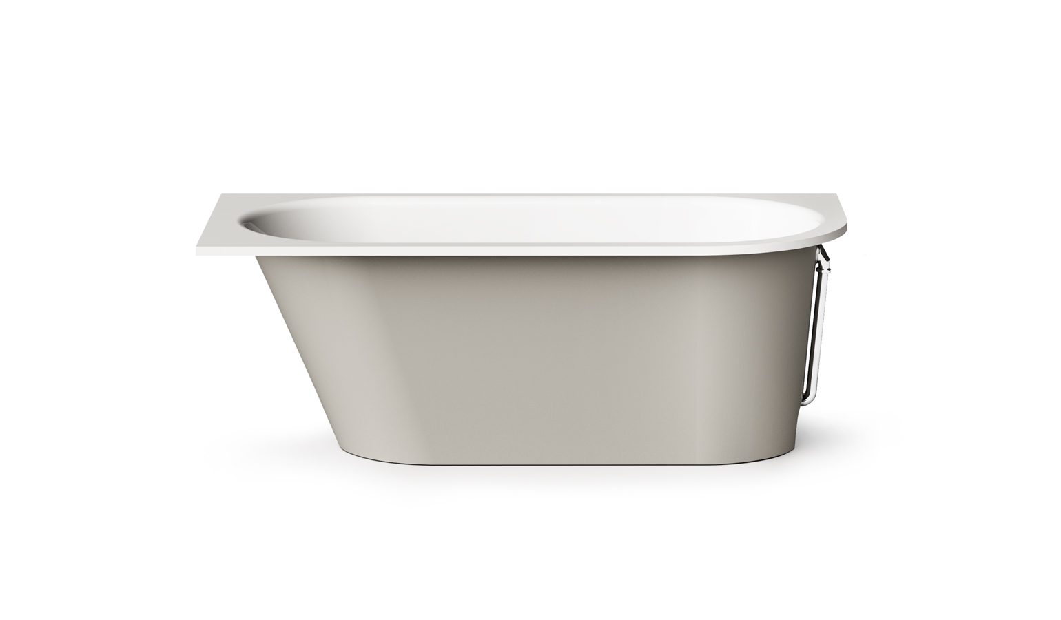 Inbyggnadsbadkar PAA VARIO L D 168x75 cm, gjutmarmor – 5