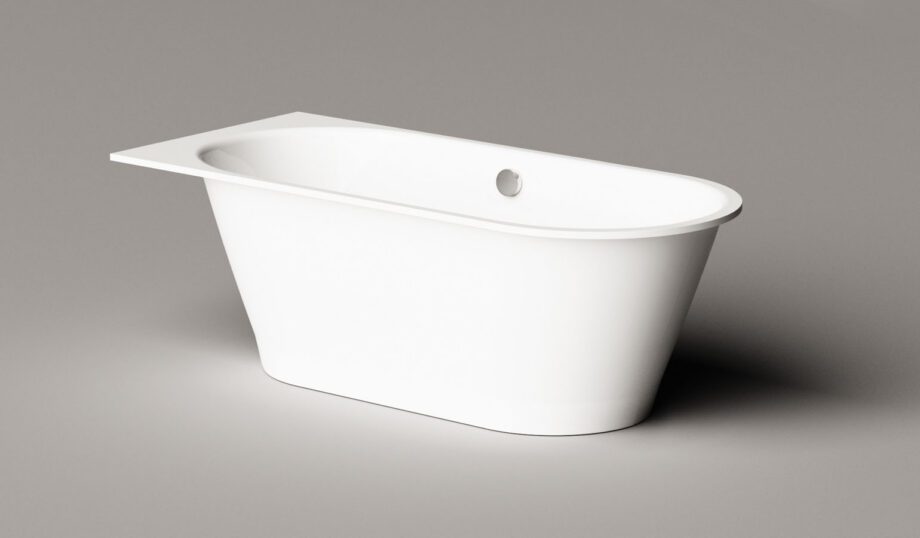 Inbyggnadsbadkar PAA VARIO XL CD 180x80 cm, gjutmarmor – 10