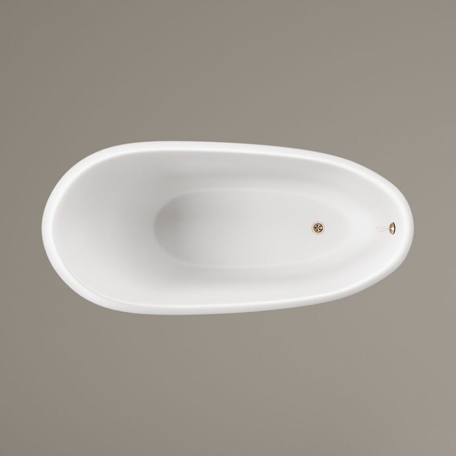 Jalgadega kivivann PAA VICTORIA 170×83 cm, läikiv kivimass 4 Badkar på tassar PAA VICTORIA 170x83 cm, gjutmarmor – 4