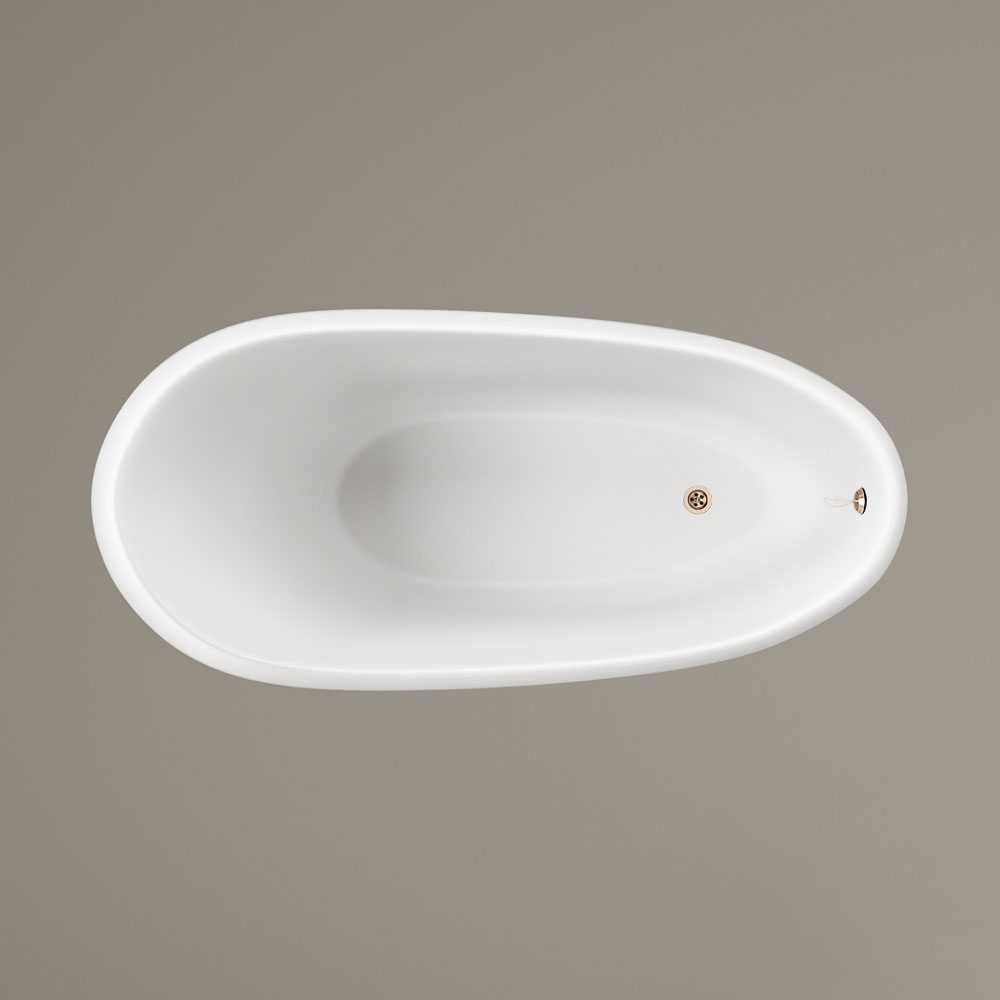 Badkar på tassar PAA VICTORIA 170x83 cm, gjutmarmor – 4