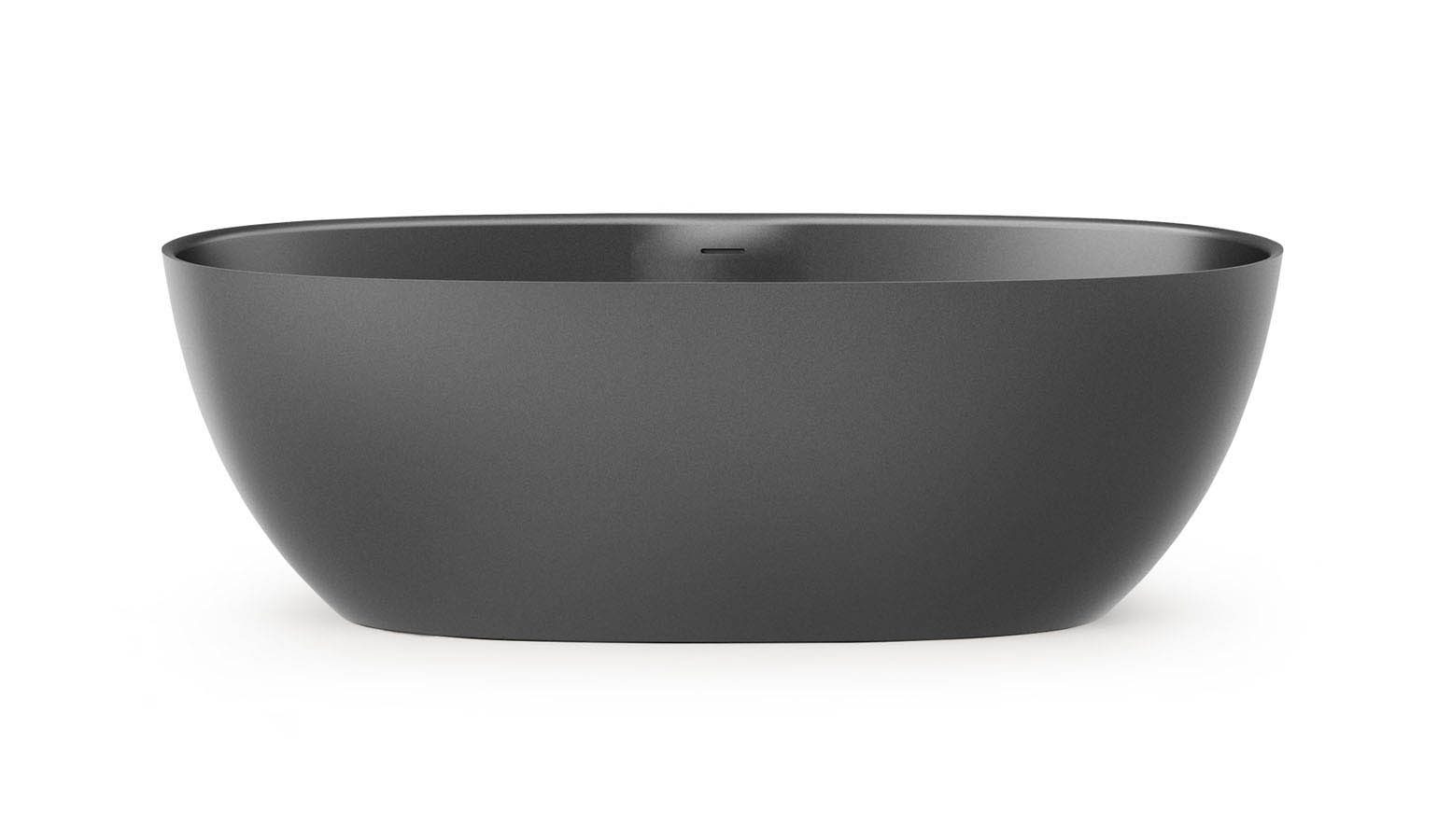 Fristående badkar PAA BELLA 170,5x80 cm, svart Graphite