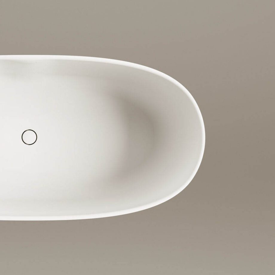 Eraldiseisev kivivann PAA BELLA 170×80 cm, matt Silkstone 10 Fristående badkar PAA BELLA 170,5x80 cm, Silkstone – 10