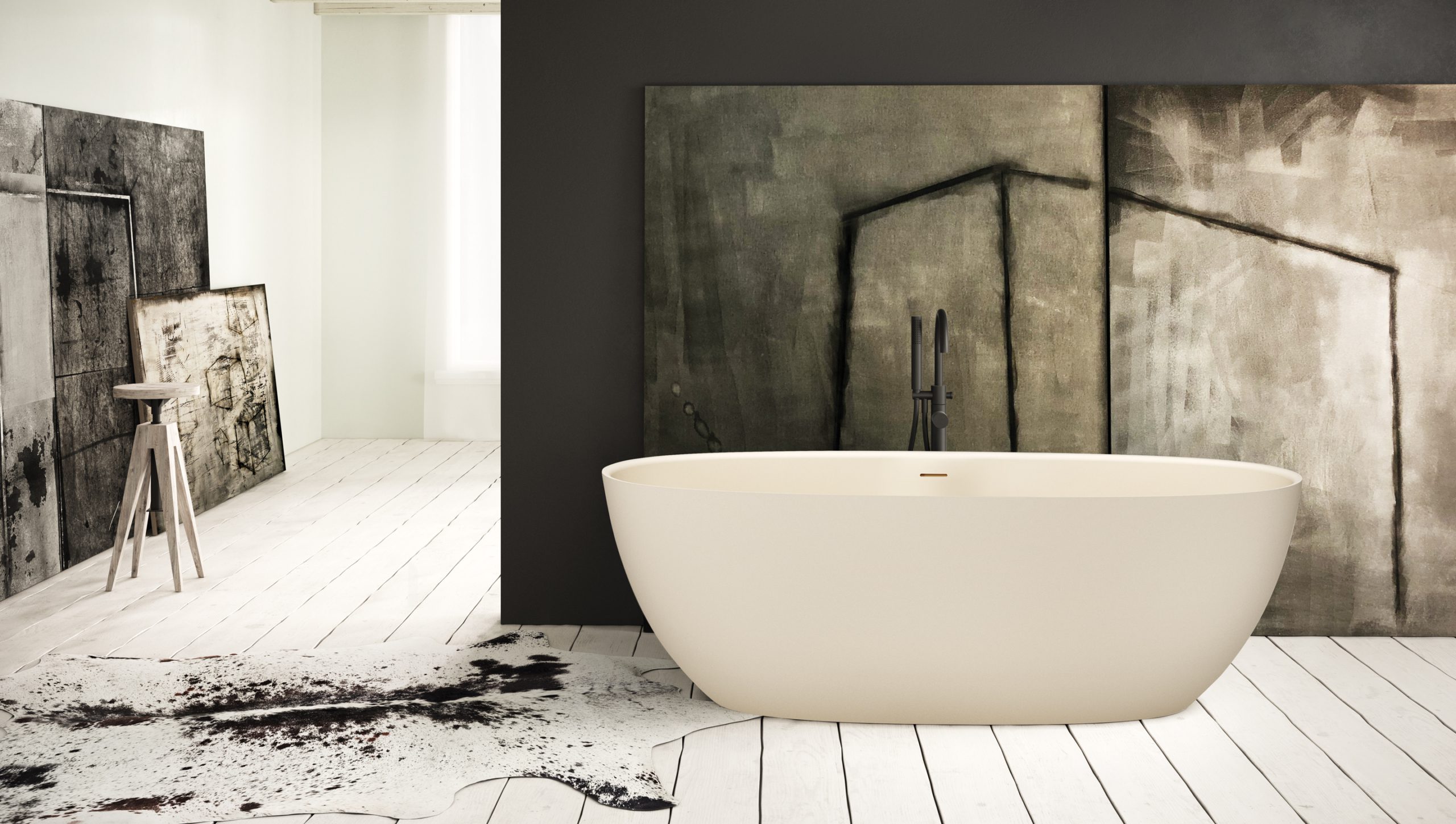 Fristående badkar PAA BELLA 170,5x80 cm, Silkstone – 8