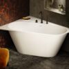 Nurgavann PAA DECO CORNER D 160×127 cm, parempoolne, matt Silkstone 3 Hörnbadkar PAA DECO CORNER D 160x127 cm, höger, Silkstone – 3