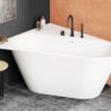 Nurgavann PAA DECO CORNER D 160×127 cm, parempoolne, matt Silkstone 2 Hörnbadkar PAA DECO CORNER D 160x127 cm, höger, Silkstone – 2