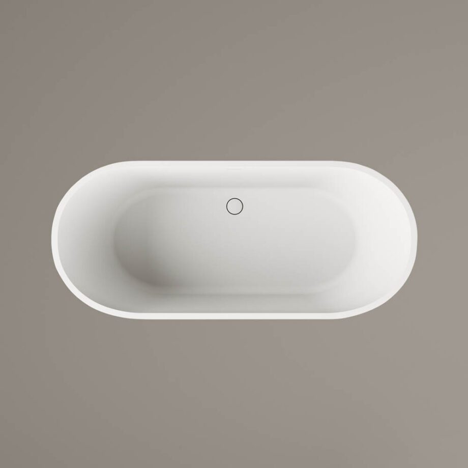 Fristående badkar PAA DECO NUDO 166x72,5 cm, Silkstone – 7
