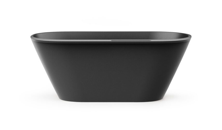 Must eraldiseisev kivivann PAA DECO RIM 166×81 cm, Graphite, matt Fristående badkar PAA DECO RIM 166x81 cm, svart Graphite