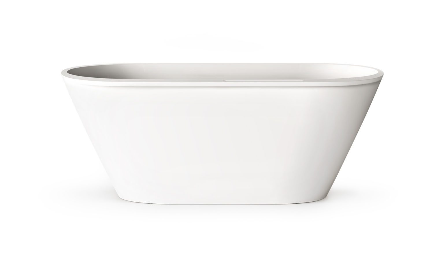 Fristående badkar PAA DECO RIM 166x81 cm, Silkstone
