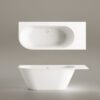 Mõõdu järgi kivivann PAA DECO SHAPE RE A 170–200×82,5 cm, matt Silkstone 9 Måttbeställt badkar PAA DECO SHAPE RE A, Silkstone – 9