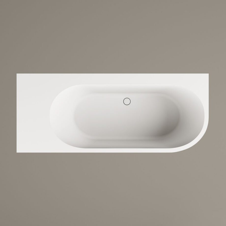 Mõõdu järgi kivivann PAA DECO SHAPE RE D 170–200×82,5 cm, matt Silkstone 10 Måttbeställt badkar PAA DECO SHAPE RE D, Silkstone – 10