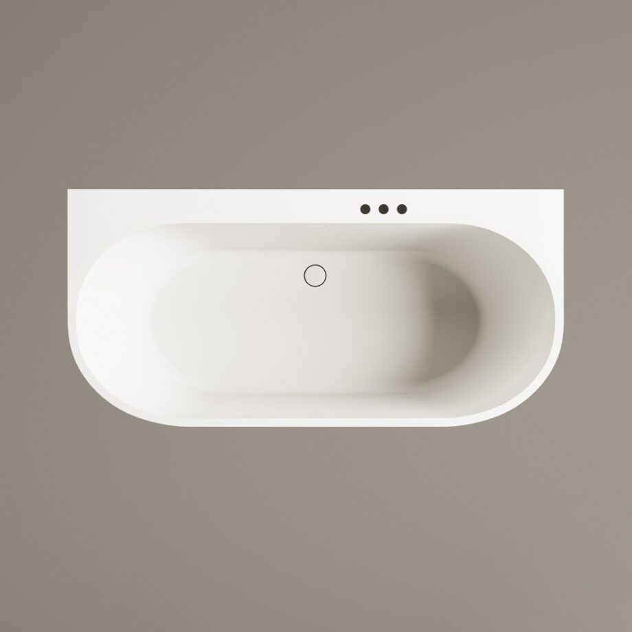 Seinaäärne kivivann PAA DECO WALL 166×81 cm, matt Silkstone 7 Badkar mot vägg PAA DECO WALL 166x81 cm, Silkstone – 7