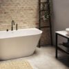 Seinaäärne kivivann PAA DECO WALL 166×81 cm, matt Silkstone 2 Badkar mot vägg PAA DECO WALL 166x81 cm, Silkstone – 2
