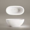 Eraldiseisev kivivann PAA DOLCE 180×90 cm, matt Silkstone 3 Fristående badkar PAA DOLCE 180x90 cm, Silkstone – 3