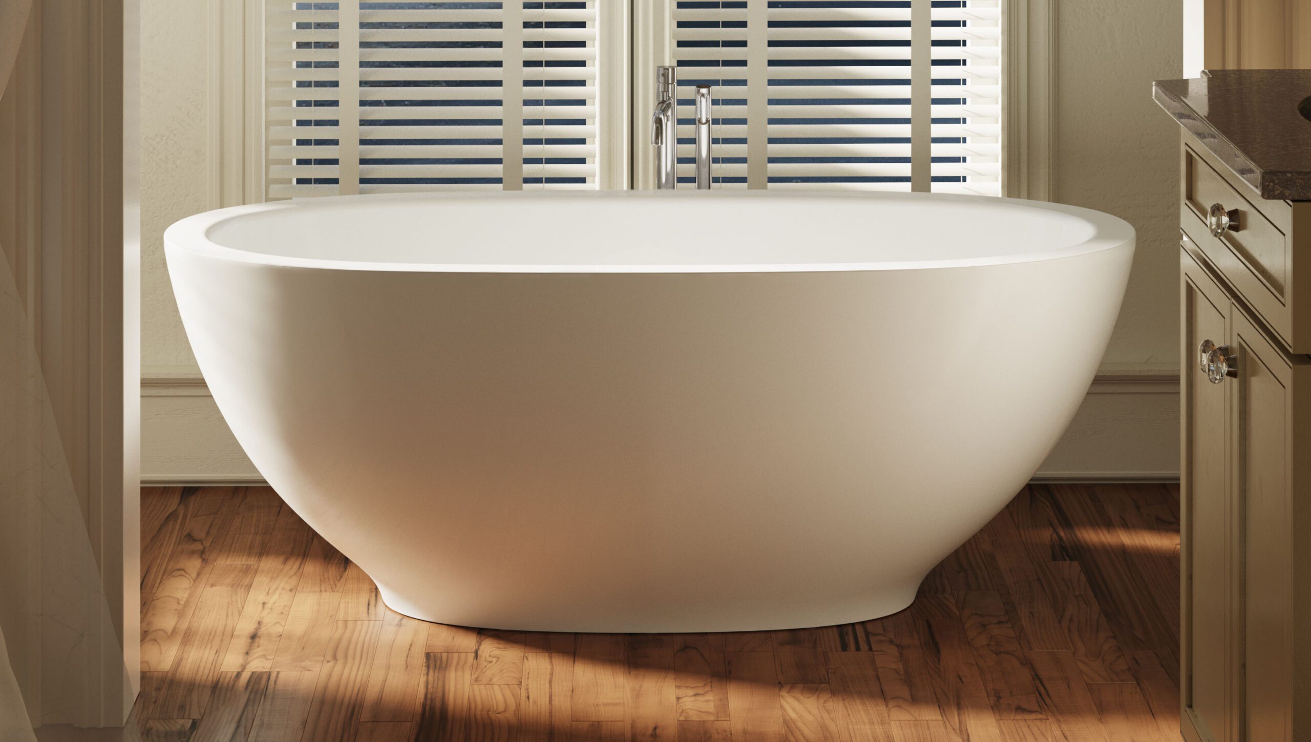 Fristående badkar PAA DOLCE 180x90 cm, Silkstone – 2