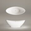 Eraldiseisev kivivann PAA FELICE 194,5×83 cm, matt Silkstone 6 Fristående badkar PAA FELICE 194,5x83 cm, Silkstone – 6