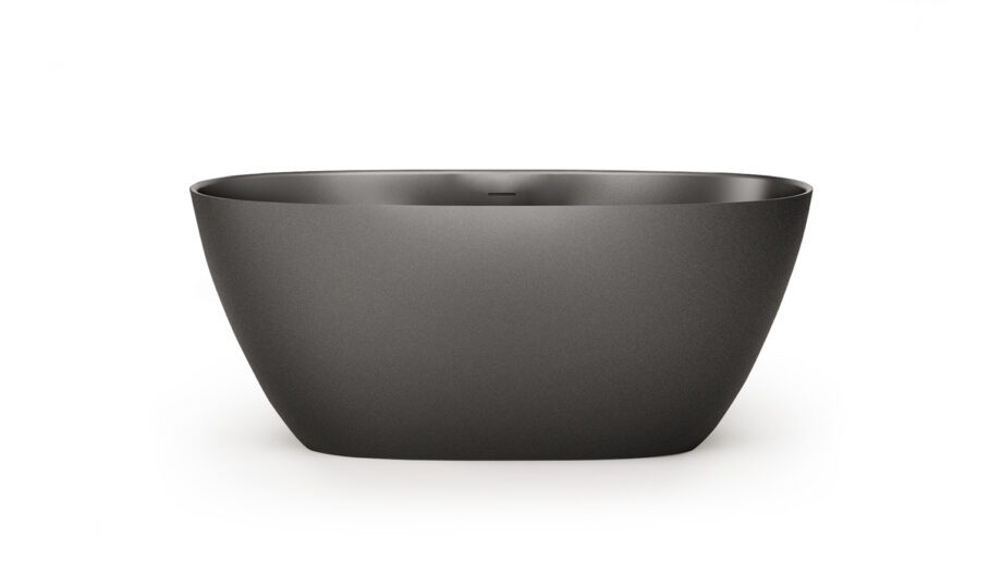 Must eraldiseisev kivivann PAA PERLA 145 145×71 cm, Graphite, matt Fristående badkar PAA PERLA 145 145x71 cm, svart Graphite