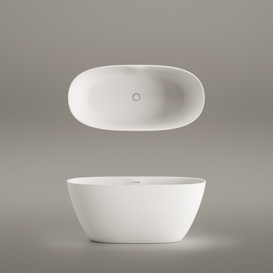Fristående badkar PAA PERLA 145 145x71 cm, Silkstone – 8