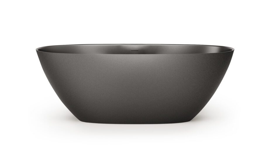 Must eraldiseisev kivivann PAA PERLA 175 175×76 cm, Graphite, matt Fristående badkar PAA PERLA 175 175x76 cm, svart Graphite