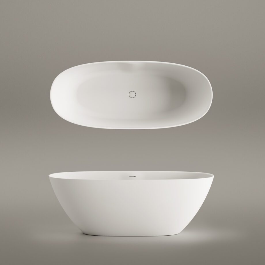 Fristående badkar PAA PERLA 175 175x76 cm, Silkstone – 7