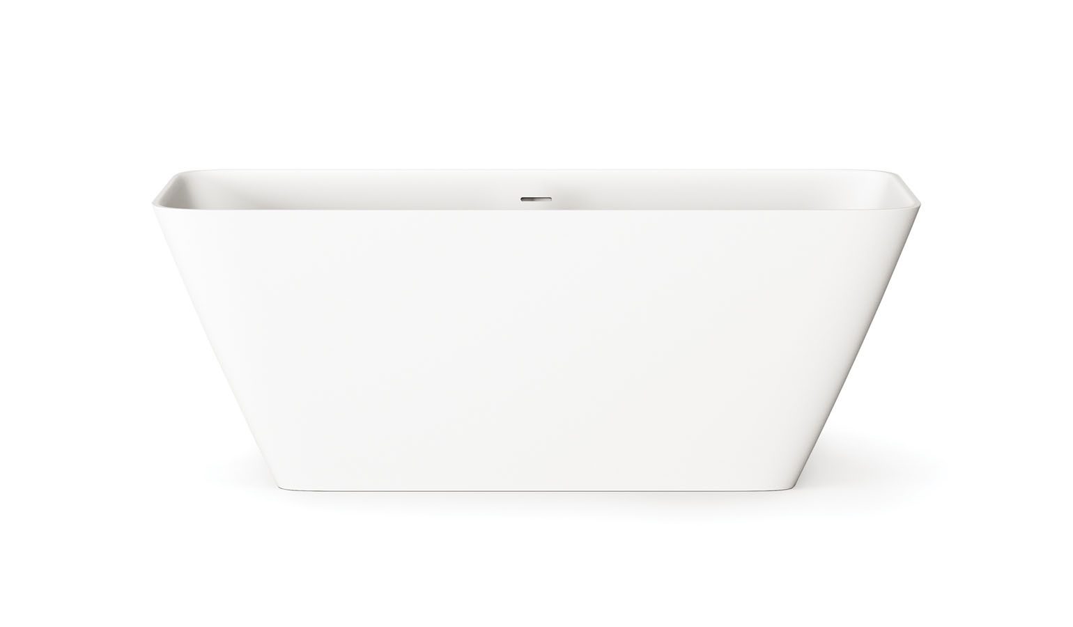 Fristående badkar PAA QUADRO 159x70 cm, Silkstone