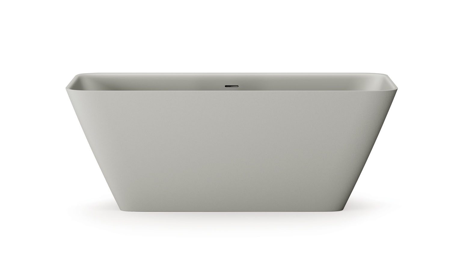 Fristående badkar PAA QUADRO 159x70 cm, Silkstone – 6